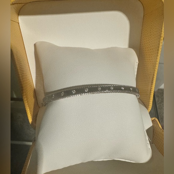 Roberto Coin 18k white gold and diamond princess bracelet - Picture 2 of 5